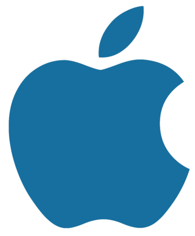 Apple Logo blue